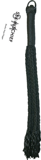 Sex and Mischief Shadow Rope Flogger Black > Bondage Gear > Whips & Floggers