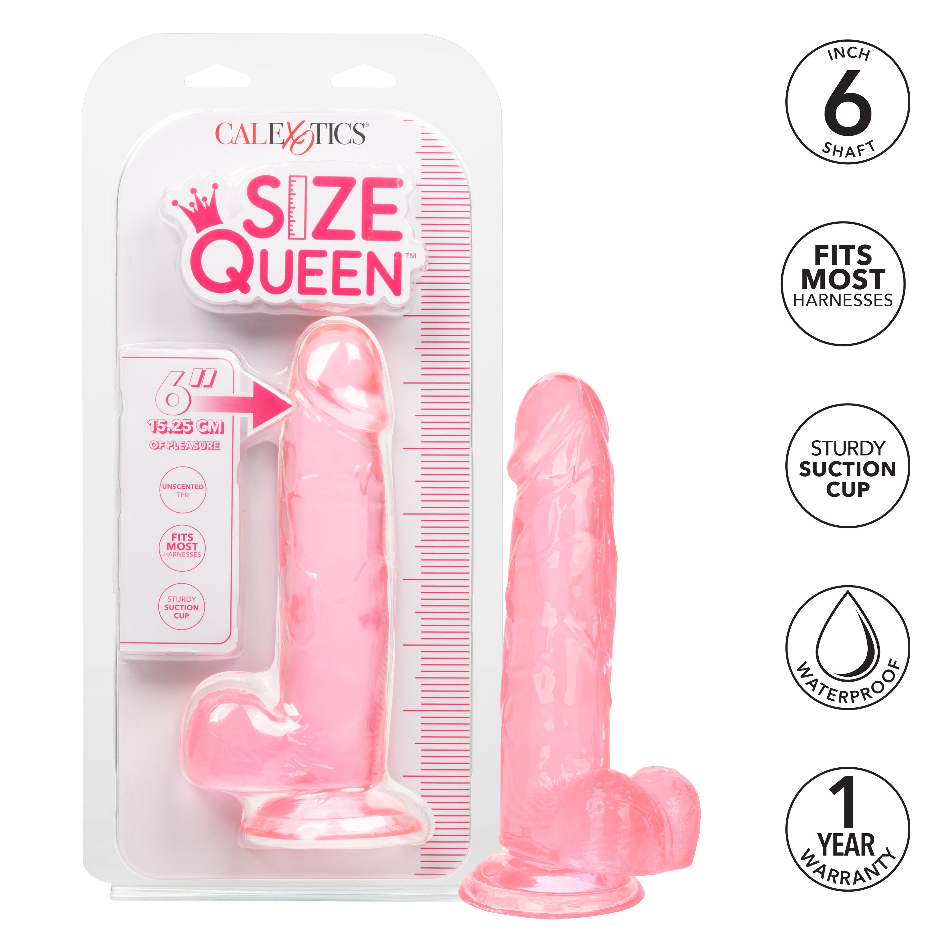 Size Queen 6 Inch Blue Realistic Dildo with Life Like Texture > Dildos > Realistic Dildos
