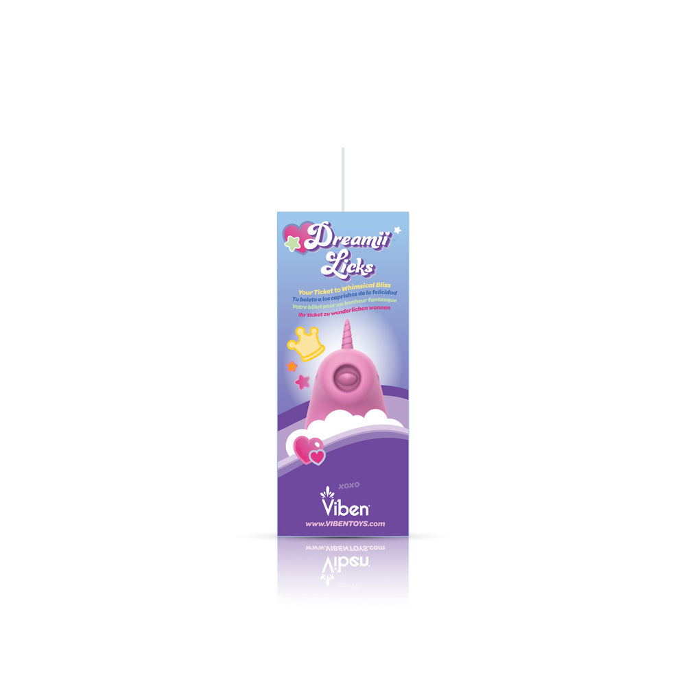 Dreamii Licks Mystical Pink Unicorn Clitoral Stimulator Toy > Sex Toys For Ladies > Clitoral Vibrators and Stimulators