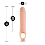 Performance Plus 10 Inch Vanilla Silicone Cock Sheath – Silicone Penis Extender Beige > Sex Toys For Men > Penis Sleeves