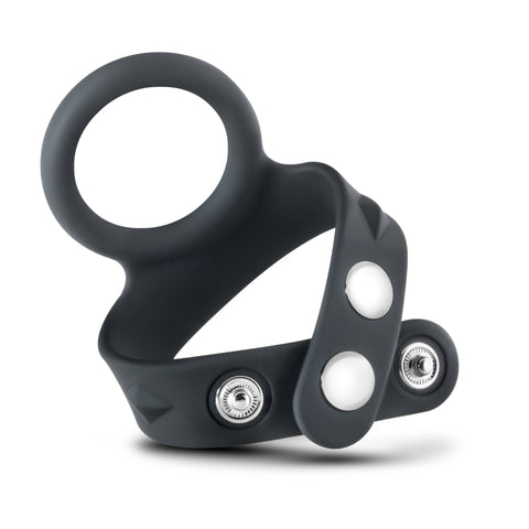 Performance VS7 Silicone Cock & Ball Strap - 2 Inch Black Ring COCK RINGS