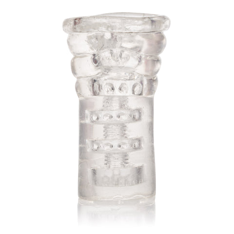 Sue Johanson Head Honcho Male Masturbator with Suction Chambers Gold Strokers - Manual