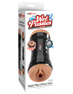 Pdx Wet Pussies Super Flip A Pussy Over Dual Ended Stroker Vagina And Ass Brown > Sex Toys For Men > Masturbators > Manual