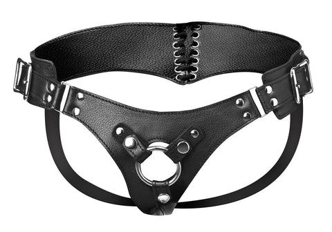 Bodice Corset Style Strap-On Harness with Adjustable Fit Harnesses & Strap-Ons