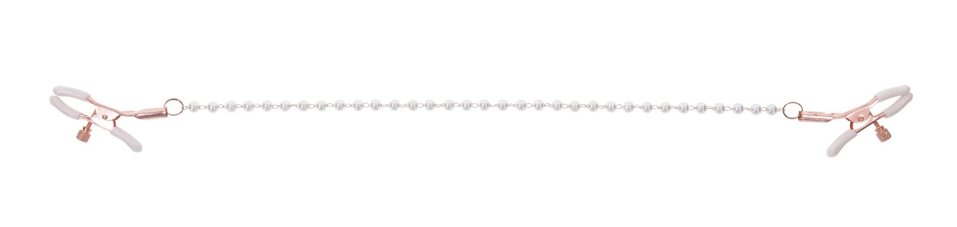 Sex and Mischief Peaches n CreaMe Pearl Nipple Clamps Pink Nipple Clamps