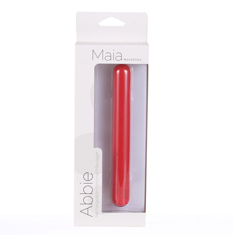 Maia Toys Abbie X-Long Rechargeable Bullet Vibrator Red BULLETS