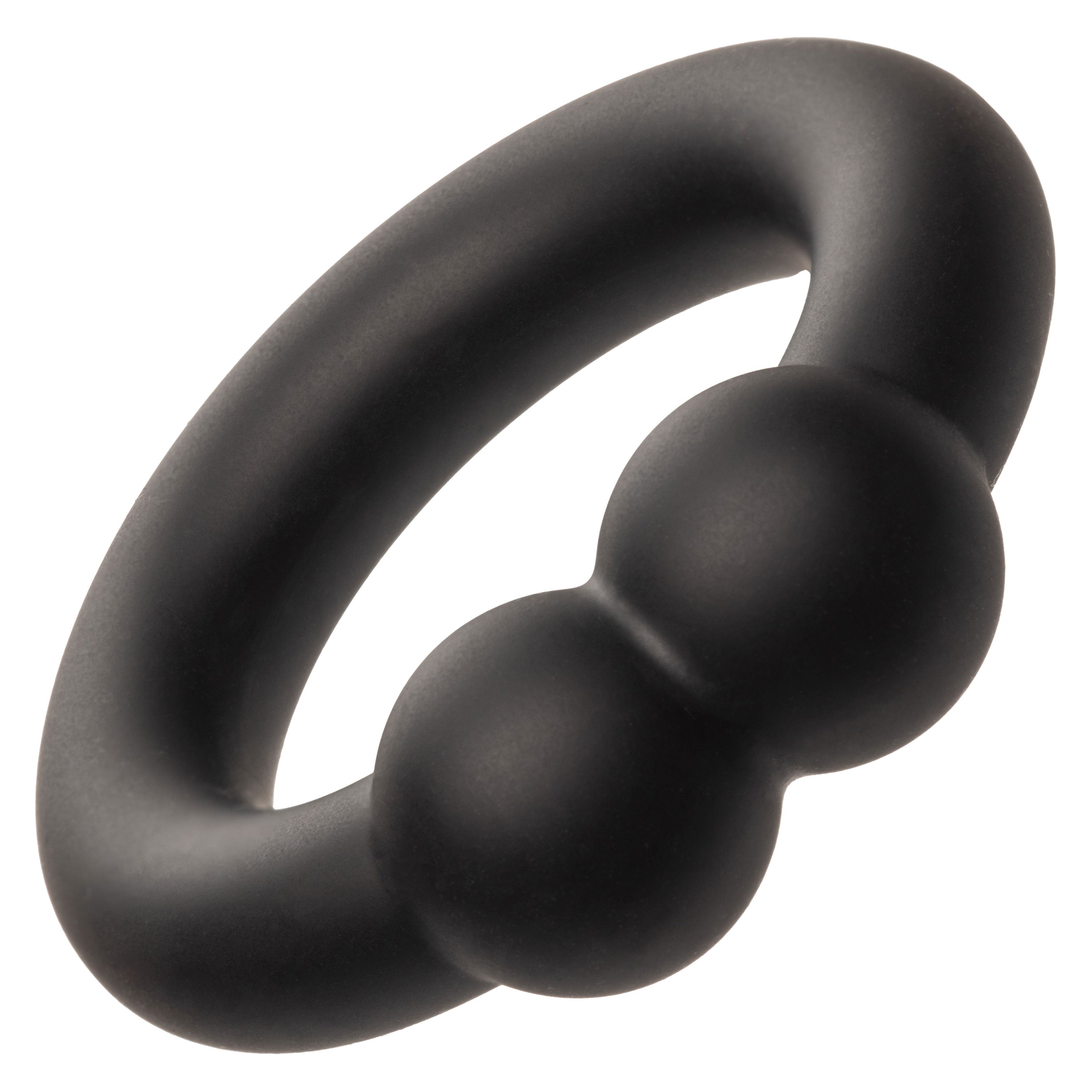 Alpha Liquid Silicone Muscle Ring Stretchy Comfortable Enhancer Ring Black COCK RINGS