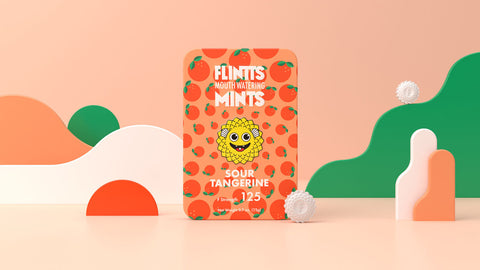 Flintts Sour Tangerine Mouth Watering Mints for Intimacy Care Oral Gels & Sprays