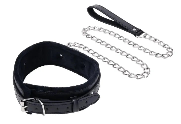 Shadow Collar and Leash – Faux Leather Collar and Leash Set > Bondage Gear > Collars & Leashes Main image
