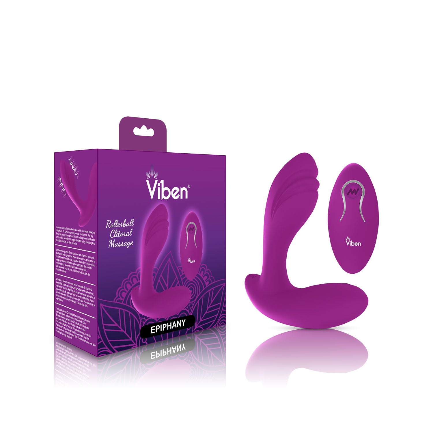 Epiphany Clitoral Rollerball Panty Vibe (Berry) – Remote-Controlled Dual Motor Panty Vibrator > Sex Toys For Ladies > Panty Vibes