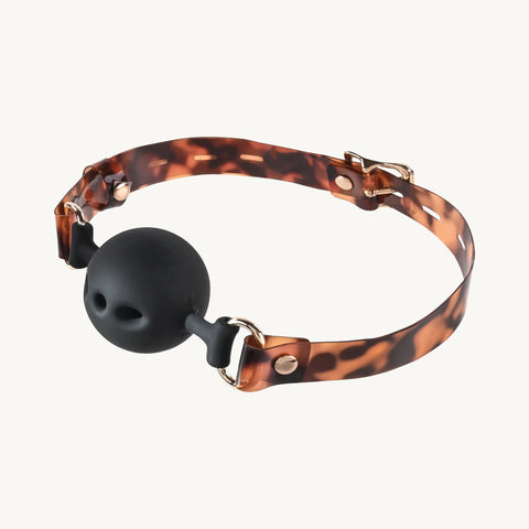 Sincerely Amber Adjustable Ball Gag With Breathable Design Gags