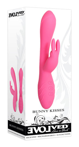Evolved Bunny Kisses 20 Centimeter USB Rechargeable Rabbit Vibrator VIBRATORS-RABBIT