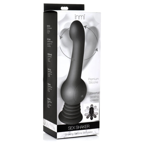 Sex Shaker Silicone Stimulator with Shaking Modes Black Toy > Anal Range > Prostate Massagers