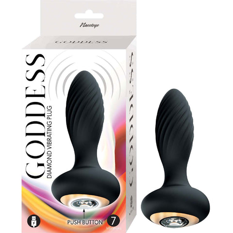 Goddess Diamond Vibrating Plug - Black Butt Plugs