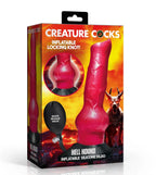 Hell Hound Inflatable Silicone Dildo - Red Red > Dildos > Fantasy