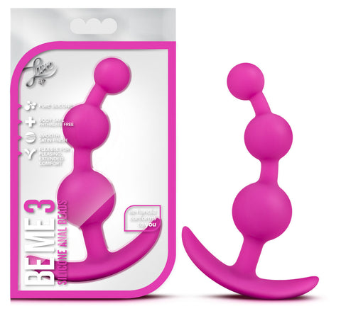 Blush Luxe Be Me 3 Anal Plug Black Premium Silicone Toy > Anal Range > Anal Beads
