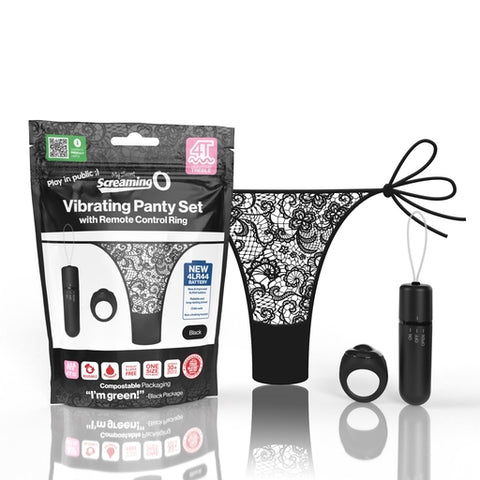 My Secret Screaming O 4T Panty Vibe (Black) – Discreet Powerful Panty Vibrator Panty Vibrators