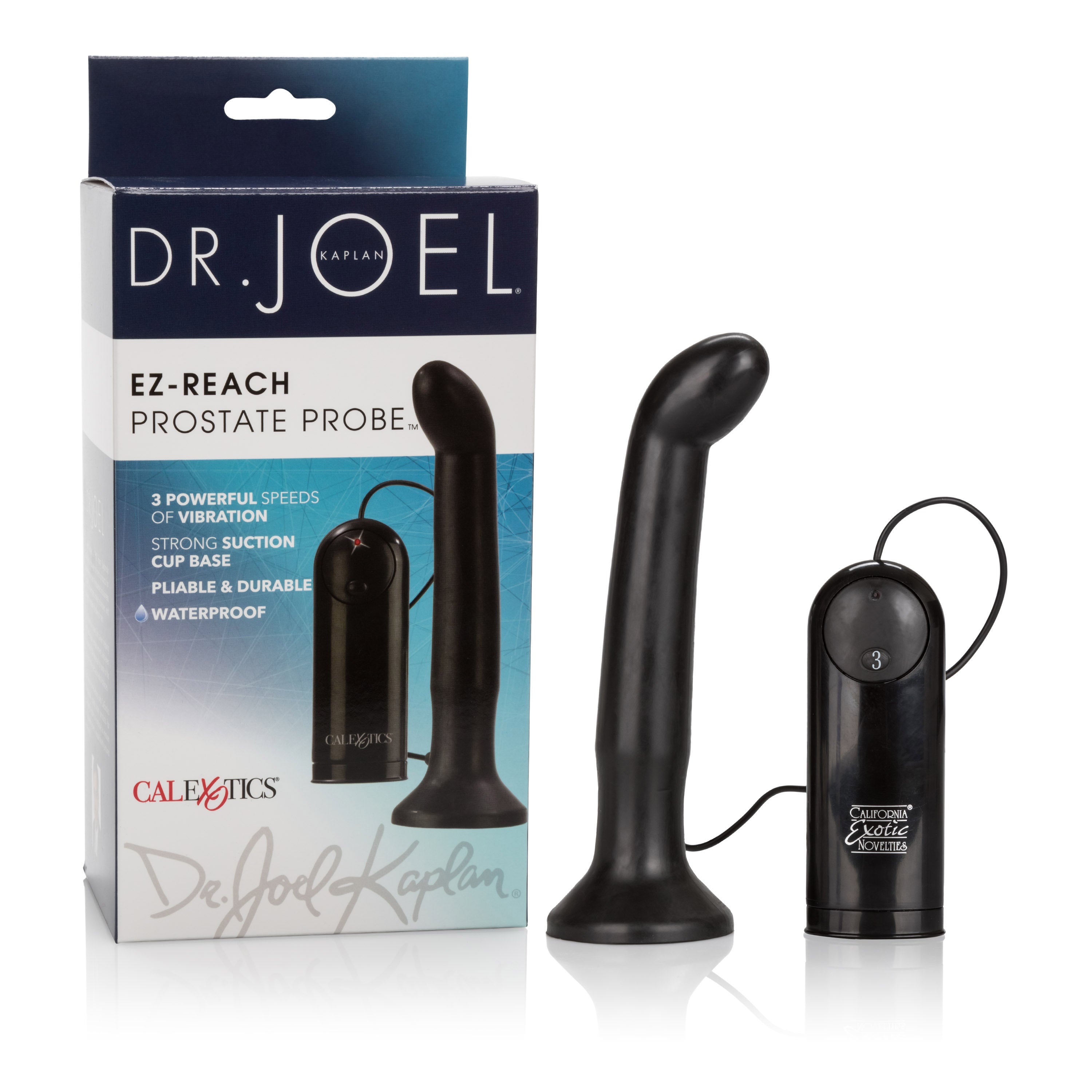 CalExotics Ez Reach Prostate Probe with Vibrating Stimulation Prostate Tools