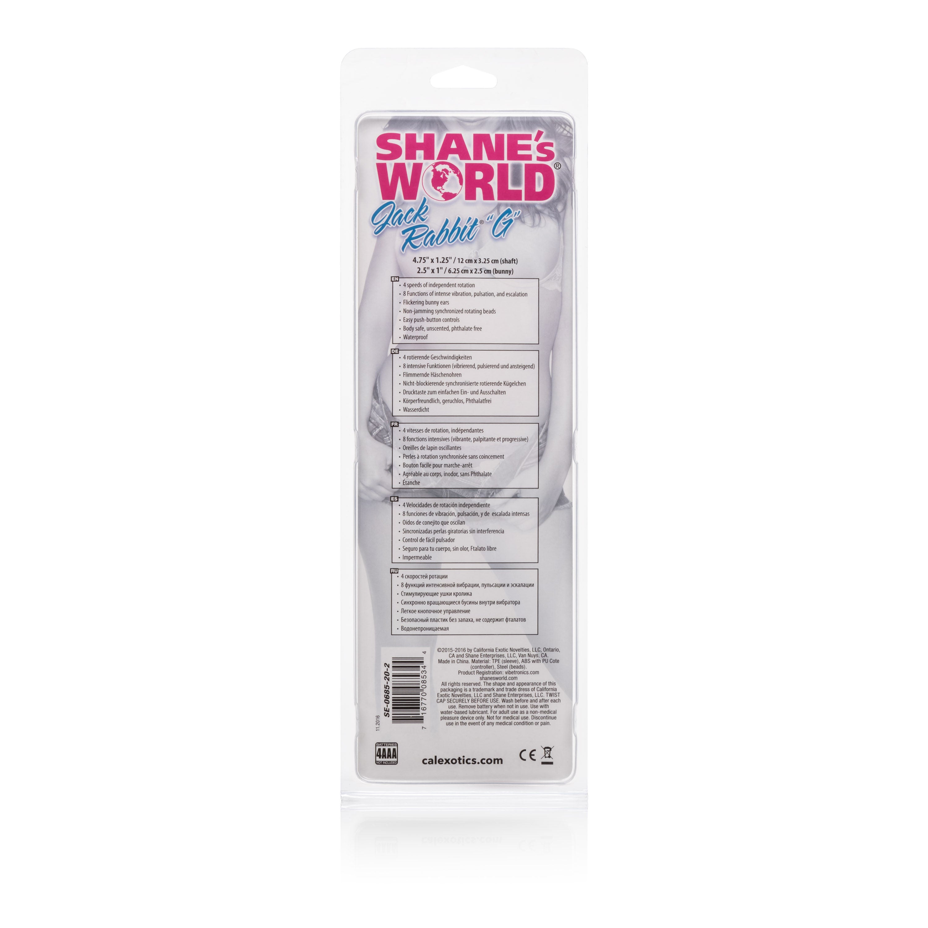 Shanes World Jack Rabbit G - Pink VIBRATORS-RABBIT-MULTI