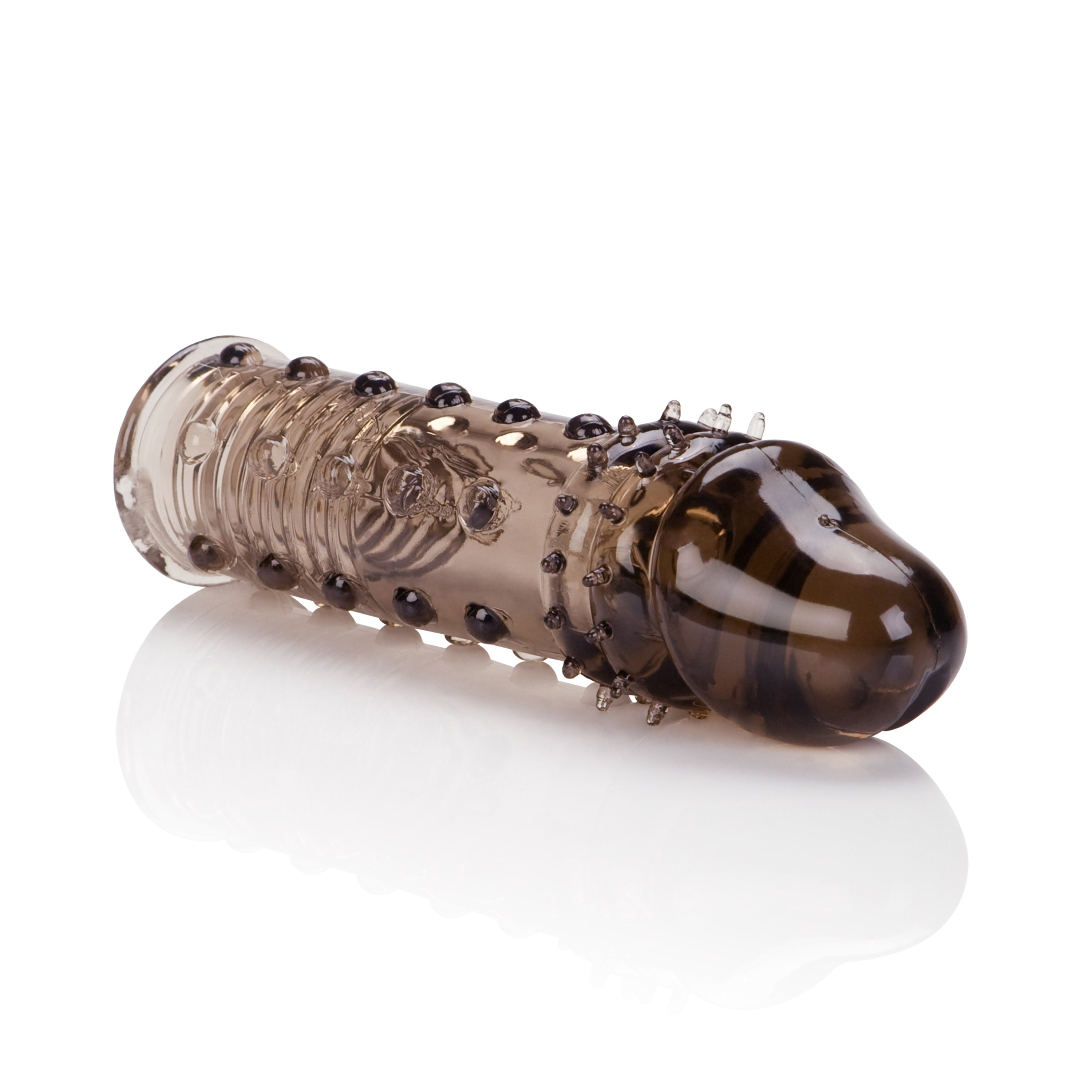 Adonis Extension Smoke 2 Inch Lengthening Erection Enhancer with Textured Ridges and Nubs SLEEVES
