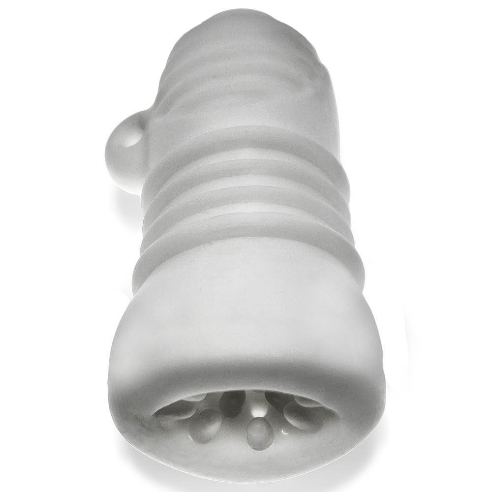 Jackt White Ice Male Stroker Sleeve with Nubs and Ridges Strokers - Manual