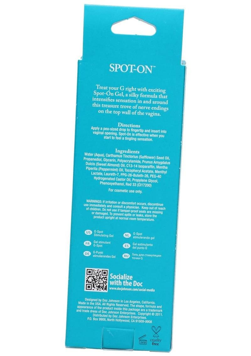 Spot-On G-Spot Stimulating Gel 56 Gram Tube Intimate Enhancement Gel > Essentials > Womens Enhancers