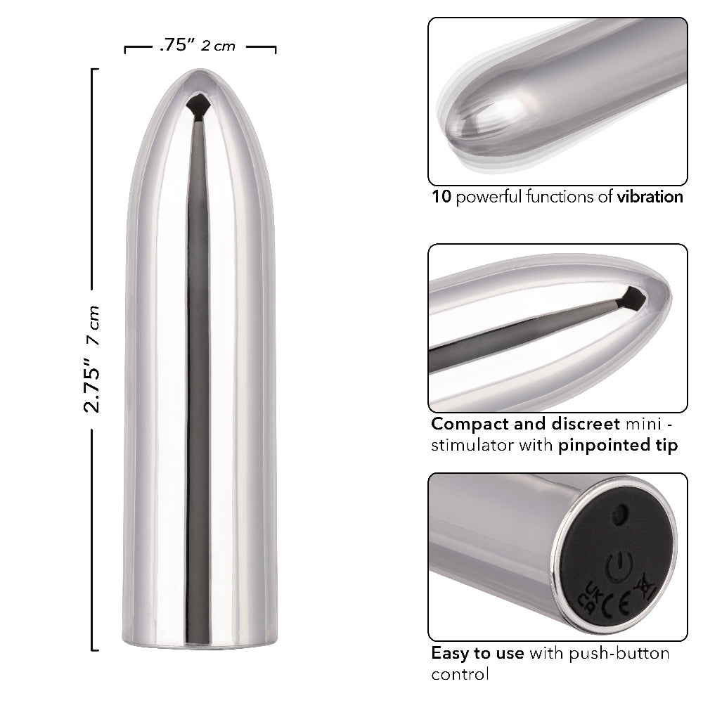 Turbo Buzz Mini Bullet Vibrator Blue Waterproof Discreet Use > Vibrators > Mini Vibrators