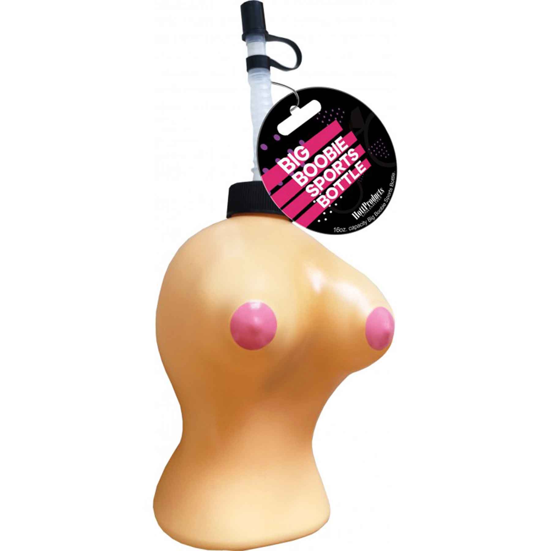Big Boobie Sports Bottle 16 Oz Novelty Party Favor Gift Beige Gag Gifts & Novelties
