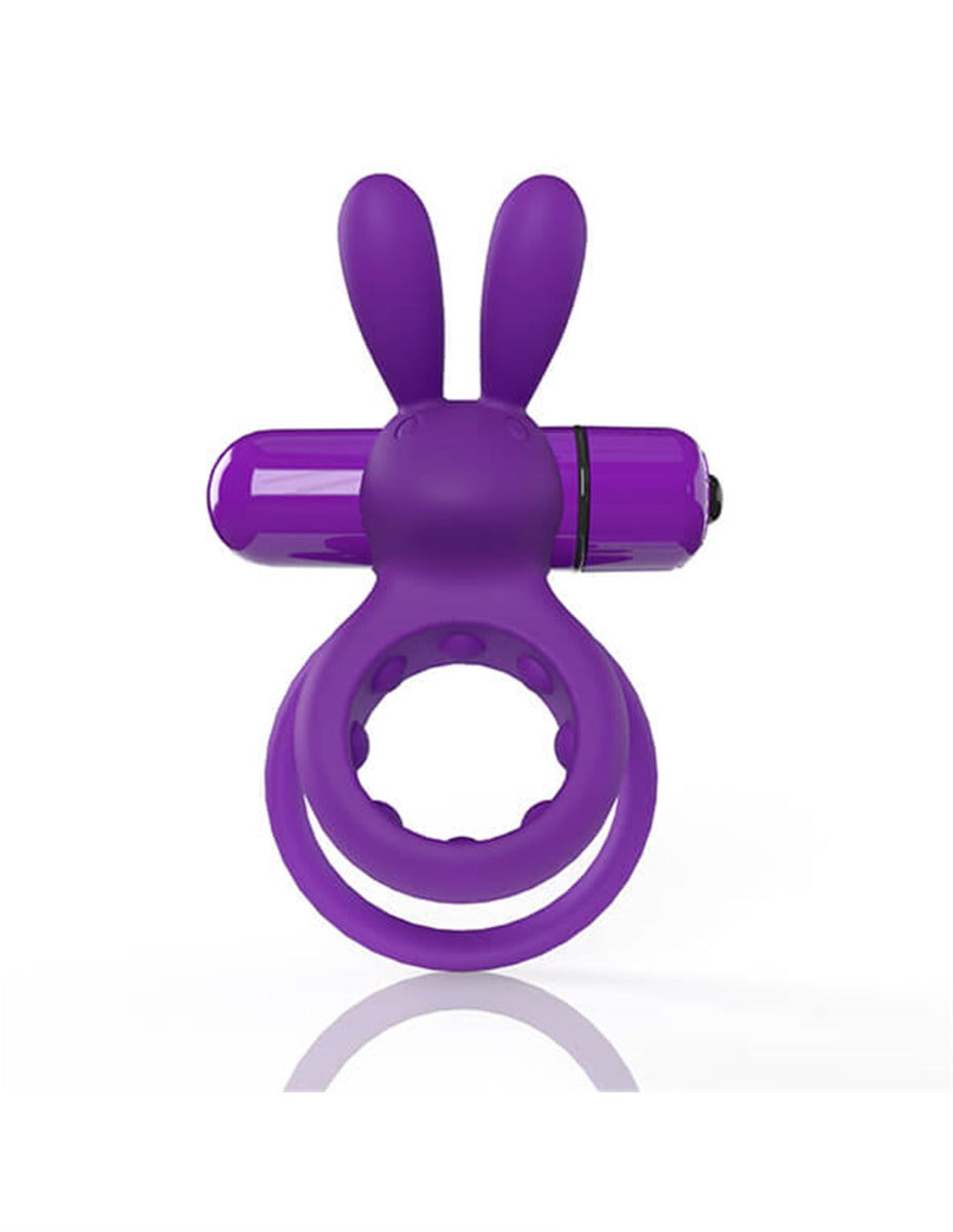 Screaming O 4B Ohare Grape – Wearable Double Ring Rabbit Vibrator with Deep Bass Vibrations > Cock Ring > Vibrating