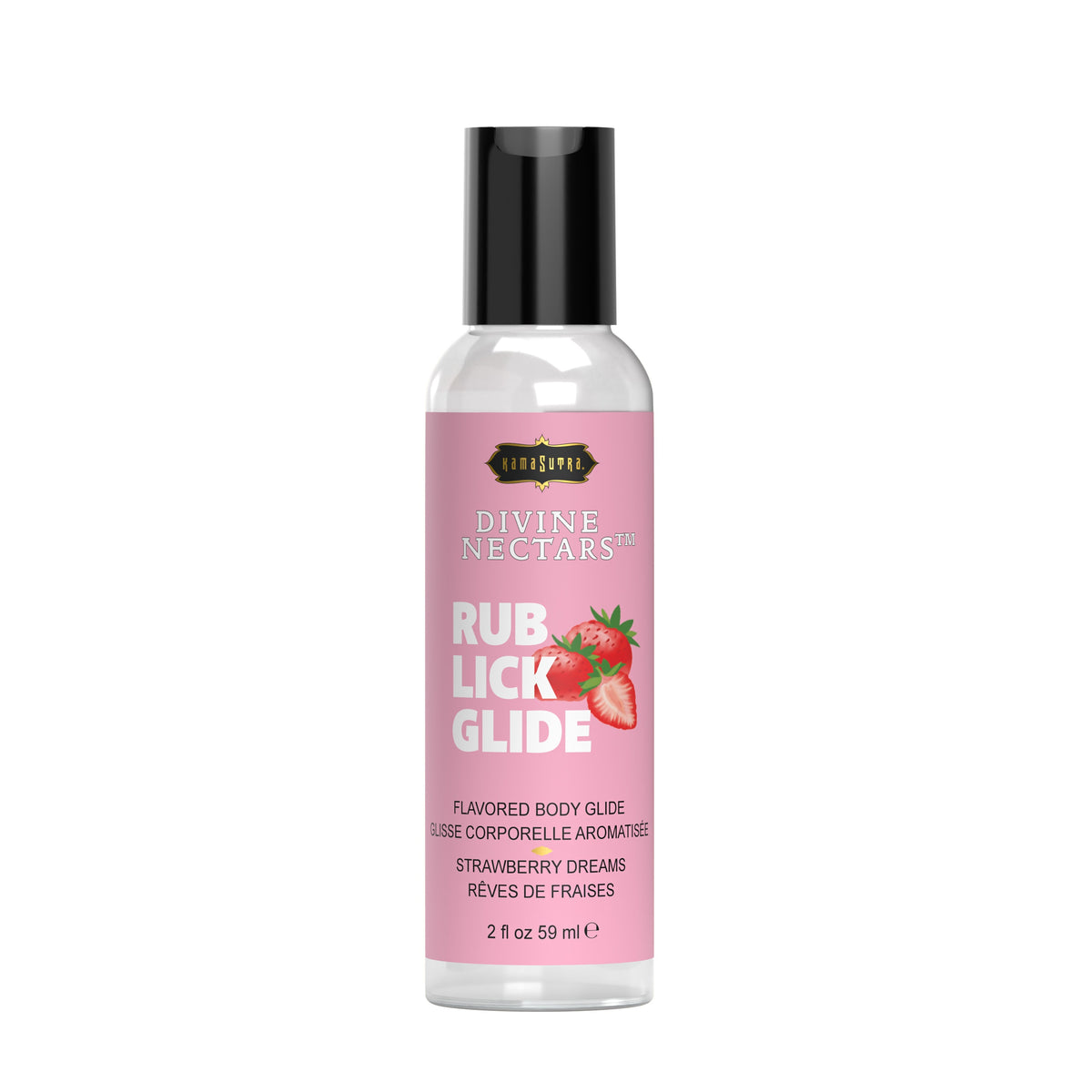 Divine Nectars Strawberry Flavored Body Glide Water-Based 2oz > Lube > Flavoured