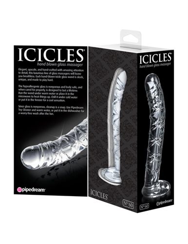 Icicles No 60 (Clear) – Elegant Glass G-Spot Massager GLASS TOYS
