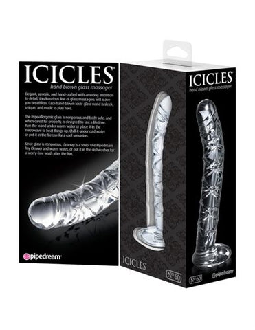 Icicles No 60 (Clear) – Elegant Glass G-Spot Massager GLASS TOYS