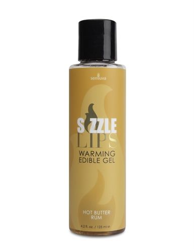 Sizzle Lips Caramel Apple Warming Edible Massage Gel 4.2 Oz Flavoured Lube