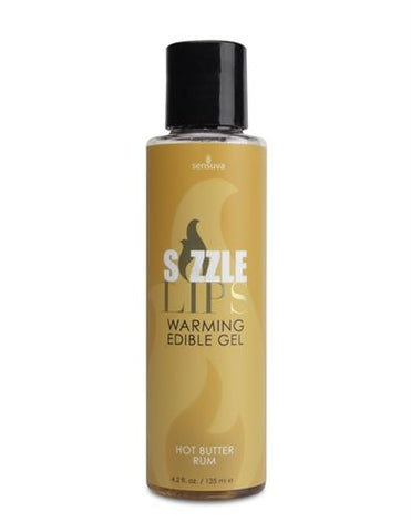 Sizzle Lips Caramel Apple Warming Edible Massage Gel 4.2 Oz Flavoured Lube