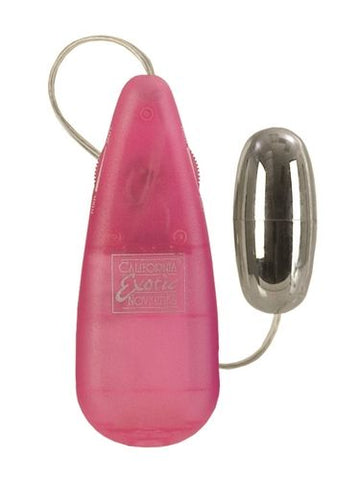 Teardrop Gray Bullet Vibrator Multi-Speed Intimate Massager Pink BULLETS