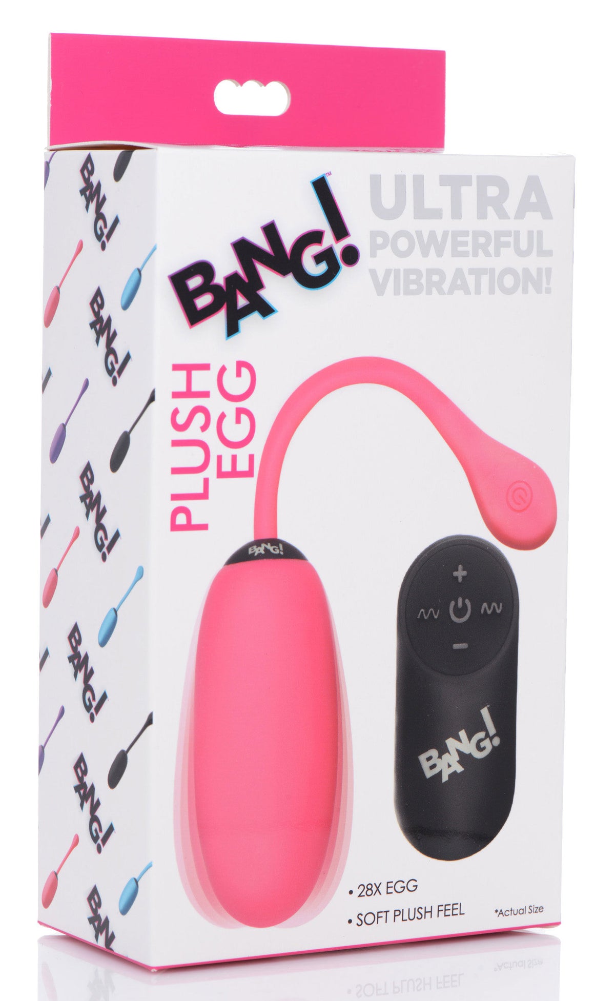 28x Plush Egg and Remote - Pink > Sex Toys For Ladies > Vibrating Eggs