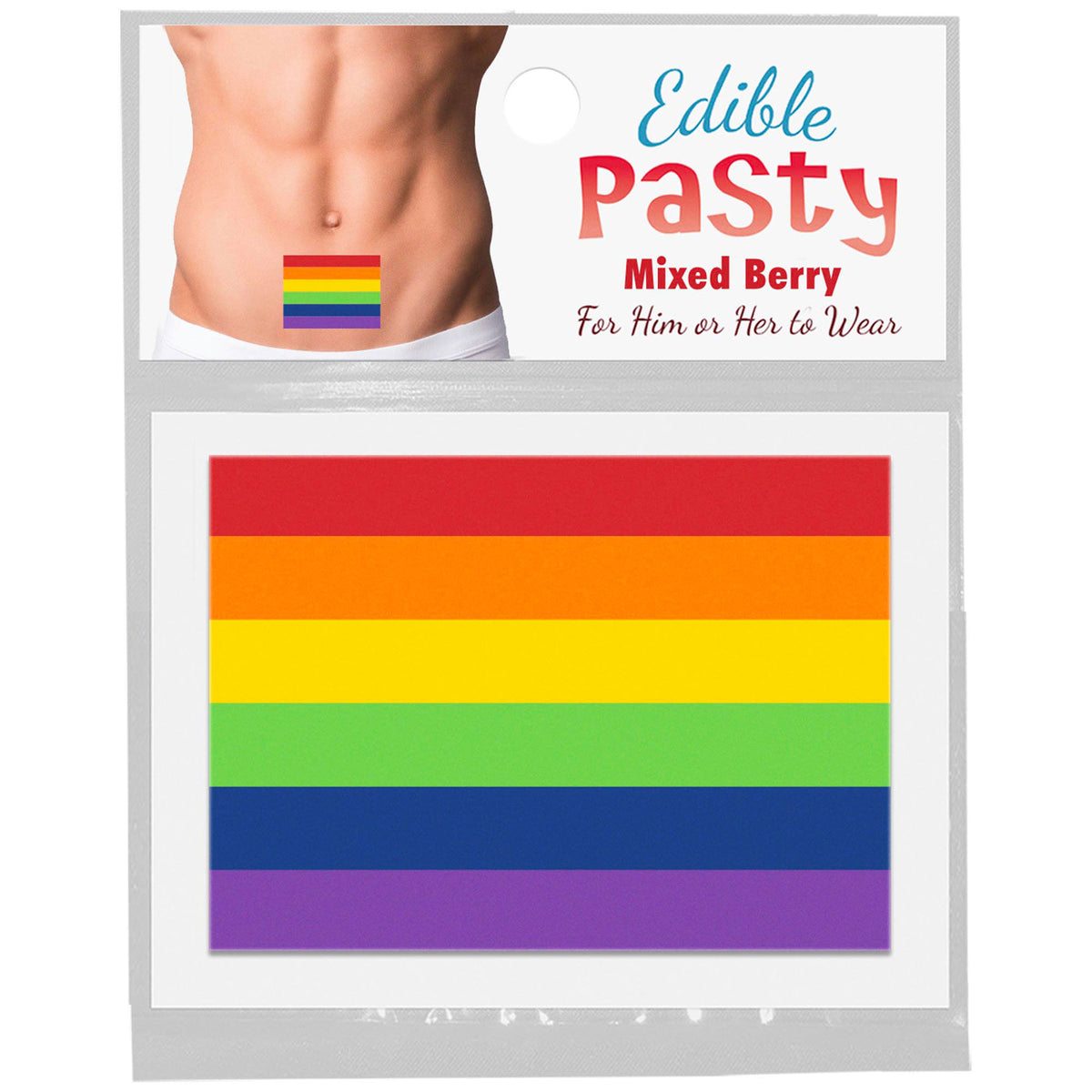 Rainbow Pride Edible Body Pasty for Adult Intimacy Play Rainbow Pasties
