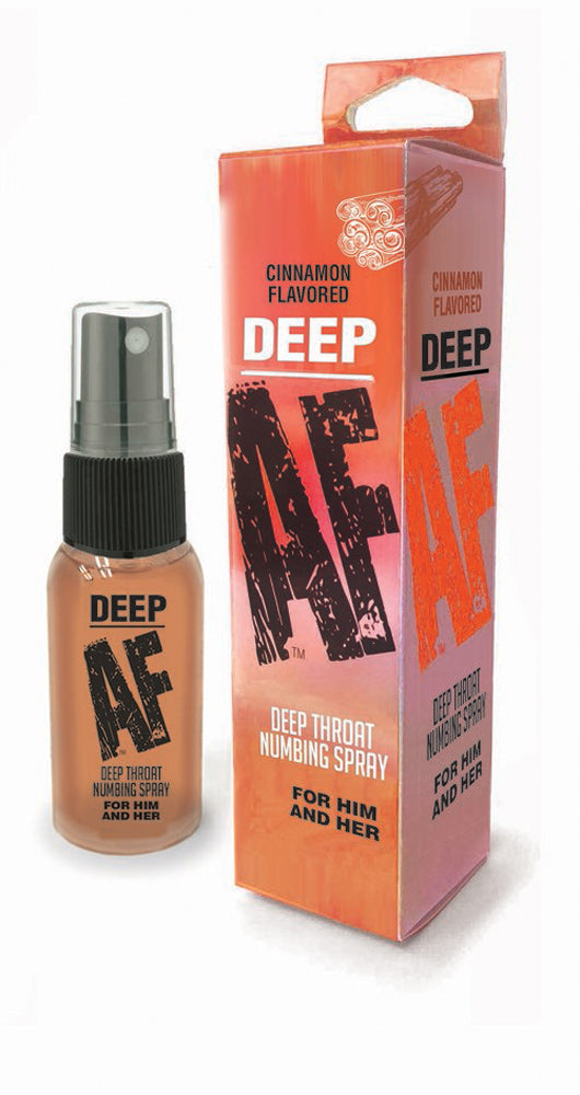 Deep AF Cinnamon Flavoured Deep Throat Spray 29 mls Default Title > Lube > Oral Gels & Sprays