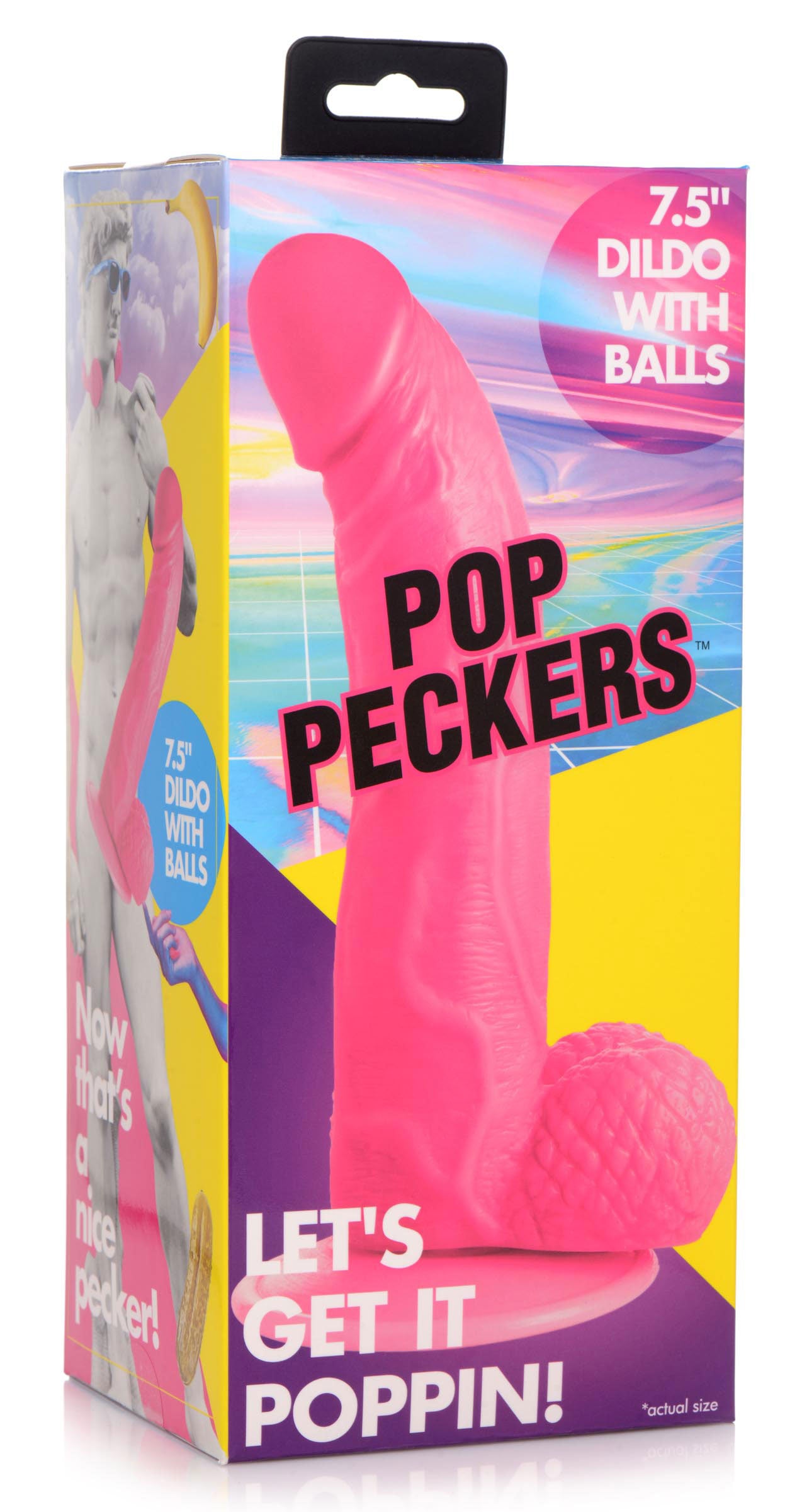 Pop Pecker 7.5 Inch Realistic Dildo with Suction Cup Base Dongs Realistic