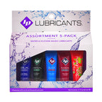 ID Sensual Lubricants 5-Pack Assorted Flavors Water-Based Personal Lubricant Set Default Title > Essentials > Massage Gift Set