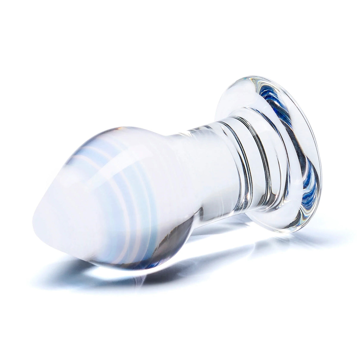 Glas 3.25 Inch Amethyst Rain Hand Blown Glass Butt Plug > Glass > Toys
