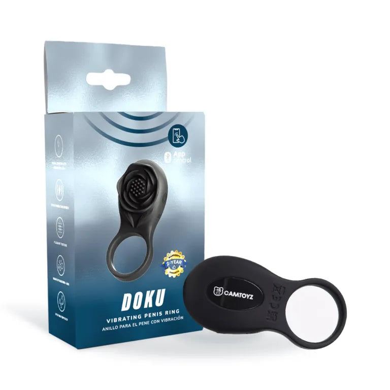 Camtoyz Doku (Black) – Vibrating Penis Ring with App Control > Sex Toys > Remote Control Toys