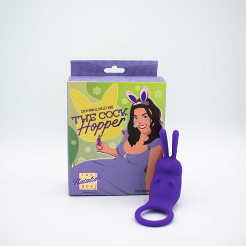 Cock Hopper Vibrating Cock Ring with Rabbit Bullet Stimulator Cock Rings Vibrating