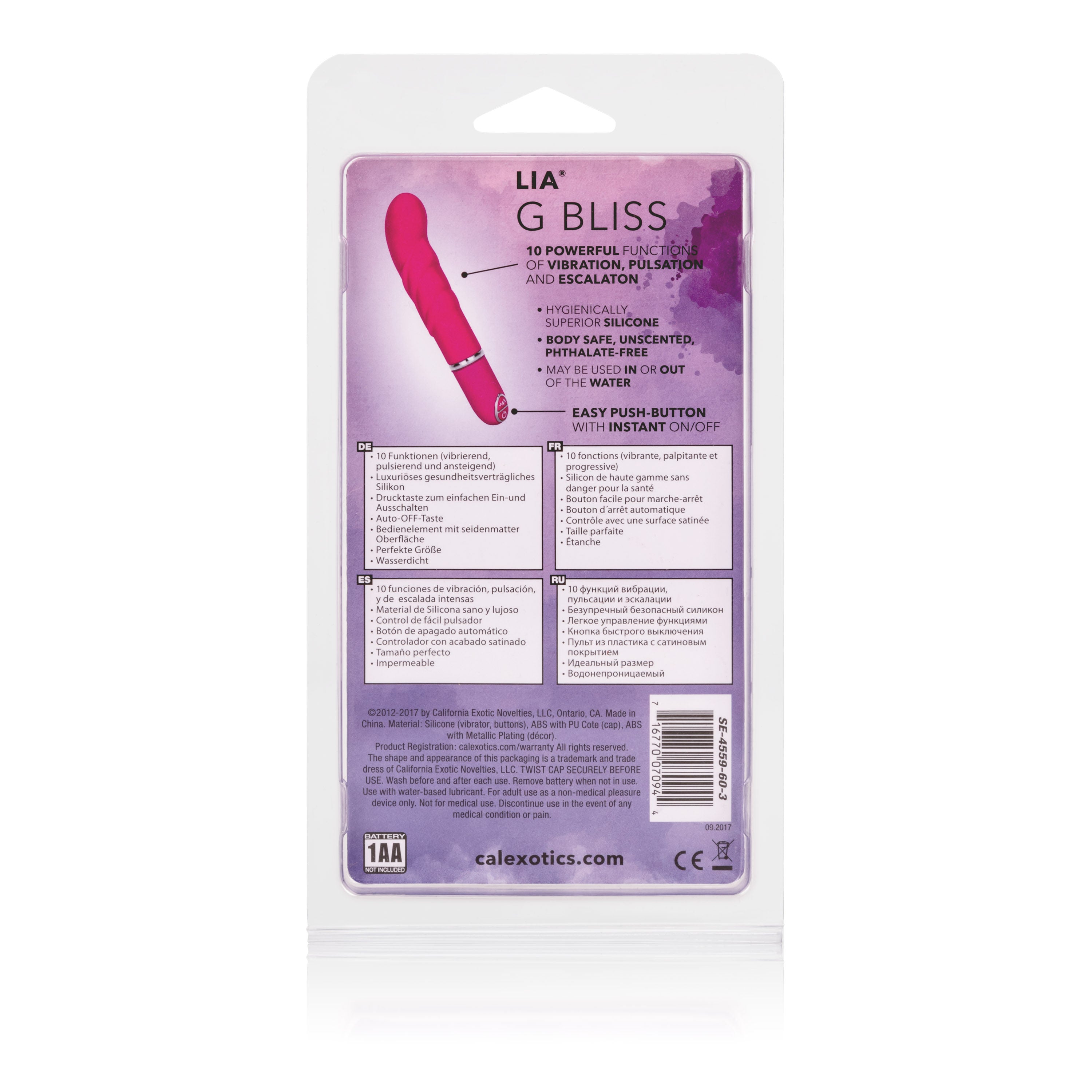 Lia G-Bliss Vibe - Pink Vibrators