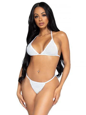 Leg Avenue Tempest Bikini Set (White) – One Size > Clothes > Womens > Swimwear