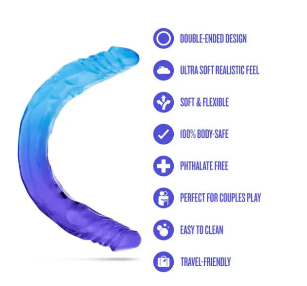 B Yours Sugar Stud 13.75 Inches – Flexible Double Dong Vibrator > Dildos > Double Dildos