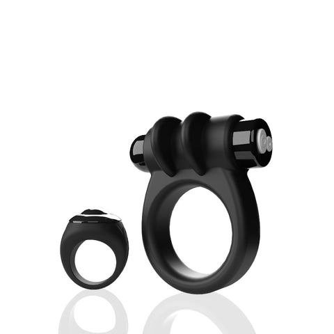 Screaming O Remote Controlled Switch Vibrating Ring Black – Deep Rumbling Vibration Cock Rings Vibrating
