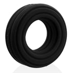 Roto Grooved Gripper-Ribbed Cockring Black Fog > Cock Ring > Single