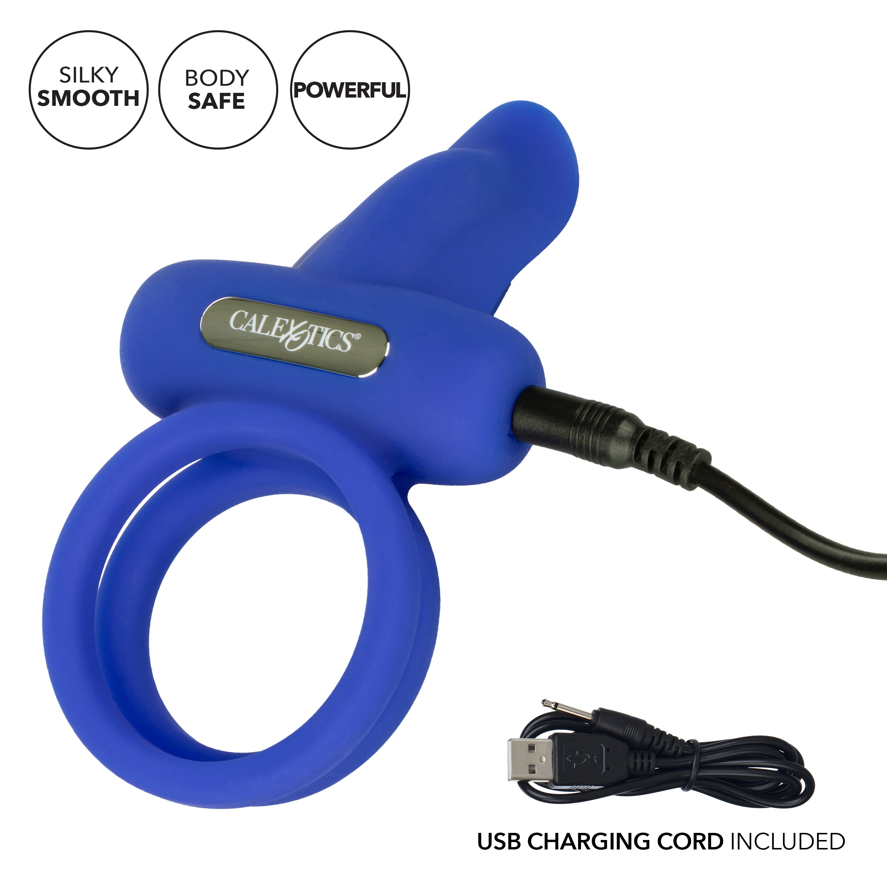 Silicone Rechargeable Dual Pleaser Enhancer -DO- Cock Rings Vibrating
