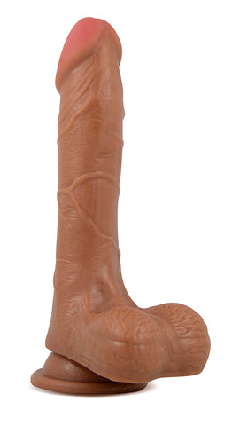 Blush X5 Grinder Dildo Latin with Suction Cup Base 8.5 Inch Dongs Realistic